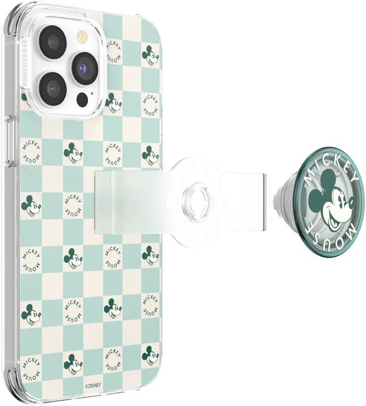 imagePopSockets iPhone 15 Pro Max Case Compatible with MagSafe Phone Case for iPhone 15 Pro Max Wireless Charging Compatible Case Only Mickey Polka DotMickey Classic Check