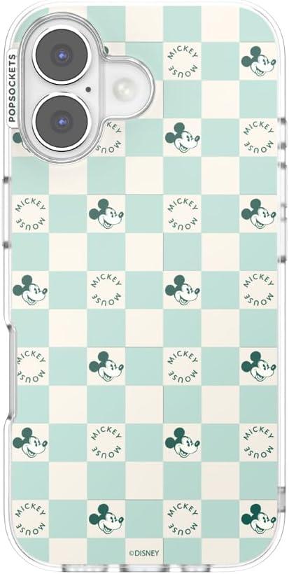 imagePopSockets iPhone 15 Pro Max Case Compatible with MagSafe Phone Case for iPhone 15 Pro Max Wireless Charging Compatible Case Only Mickey Polka DotMickey Classic Check