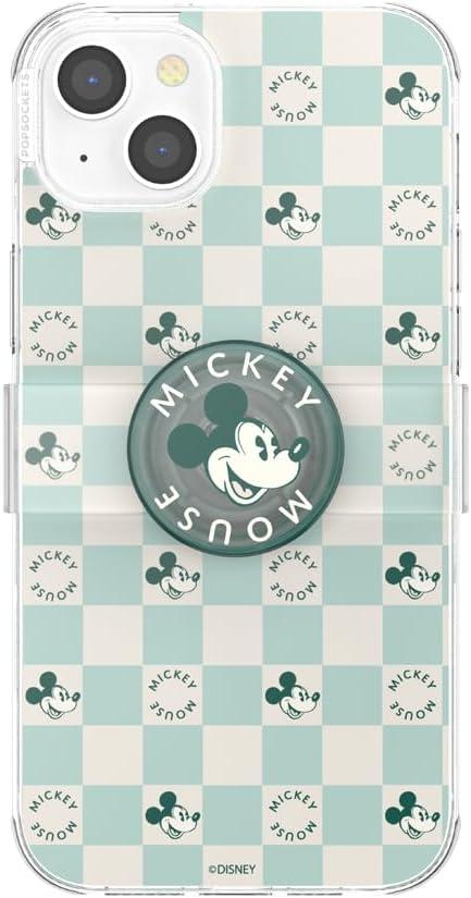 imagePopSockets iPhone 15 Pro Max Case Compatible with MagSafe Phone Case for iPhone 15 Pro Max Wireless Charging Compatible Case Only Mickey Polka DotMickey Classic Check
