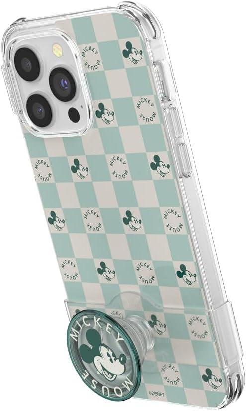 imagePopSockets iPhone 15 Pro Max Case Compatible with MagSafe Phone Case for iPhone 15 Pro Max Wireless Charging Compatible Case Only Mickey Polka DotMickey Classic Check