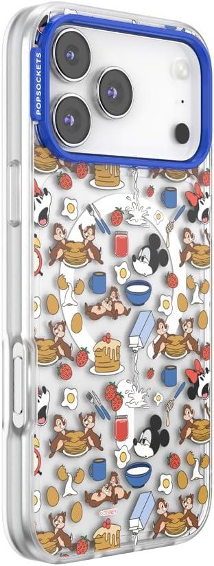 imagePopSockets iPhone 15 Pro Max Case Compatible with MagSafe Phone Case for iPhone 15 Pro Max Wireless Charging Compatible Case Only Mickey Polka DotMickeys Breakfast Buffet
