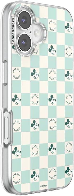 imagePopSockets iPhone 15 Pro Max Case Compatible with MagSafe Phone Case for iPhone 15 Pro Max Wireless Charging Compatible Case Only Mickey Polka DotMickey Classic Check