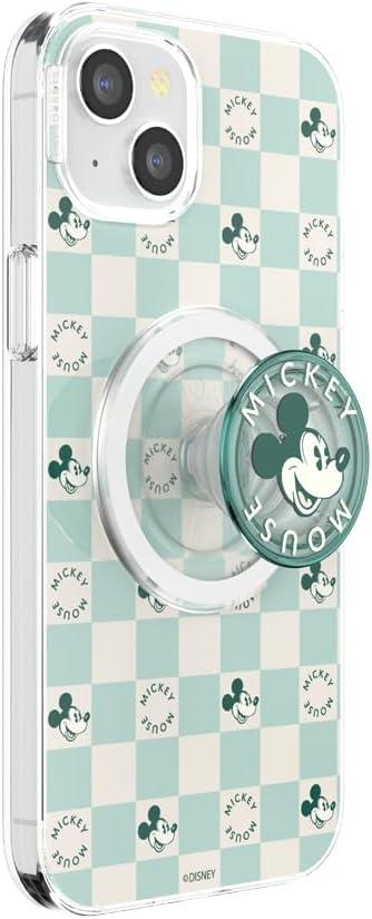 imagePopSockets iPhone 15 Pro Max Case Compatible with MagSafe Phone Case for iPhone 15 Pro Max Wireless Charging Compatible Case Only Mickey Polka DotMickey Classic Check