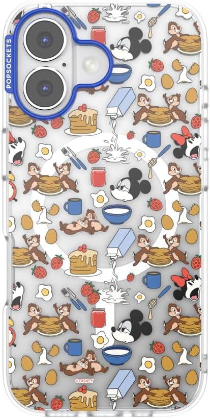 imagePopSockets iPhone 15 Pro Max Case Compatible with MagSafe Phone Case for iPhone 15 Pro Max Wireless Charging Compatible Case Only Mickey Polka DotMickeys Breakfast Buffet