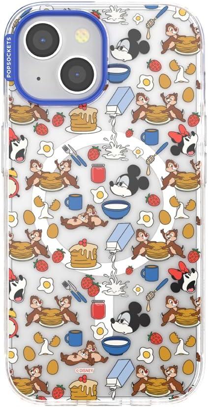 imagePopSockets iPhone 15 Pro Max Case Compatible with MagSafe Phone Case for iPhone 15 Pro Max Wireless Charging Compatible Case Only Mickey Polka DotMickeys Breakfast Buffet