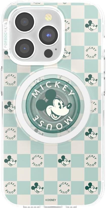 imagePopSockets iPhone 16 Plus Case Compatible with MagSafe Phone Case for iPhone 16 Plus Wireless Charging Compatible Case Only Disney Classics Mod Mickey amp MinnieMickey Classic Check