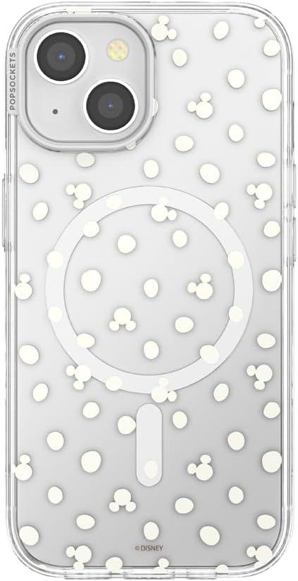 imagePopSockets iPhone 16 Plus Case Compatible with MagSafe Phone Case for iPhone 16 Plus Wireless Charging Compatible Case Only Disney Classics Mod Mickey amp MinnieMickey Polka Dot