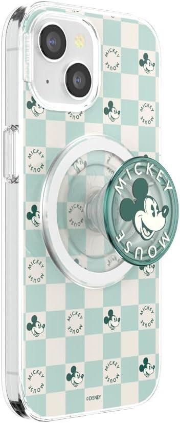 imagePopSockets iPhone 16 Plus Case Compatible with MagSafe Phone Case for iPhone 16 Plus Wireless Charging Compatible Case Only Disney Classics Mod Mickey amp MinnieMickey Classic Check