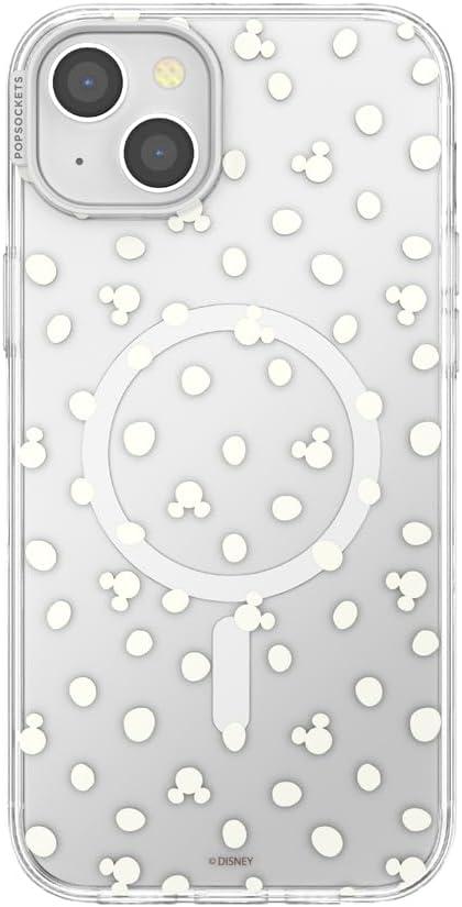 imagePopSockets iPhone 16 Plus Case Compatible with MagSafe Phone Case for iPhone 16 Plus Wireless Charging Compatible Case Only Disney Classics Mod Mickey amp MinnieMickey Polka Dot