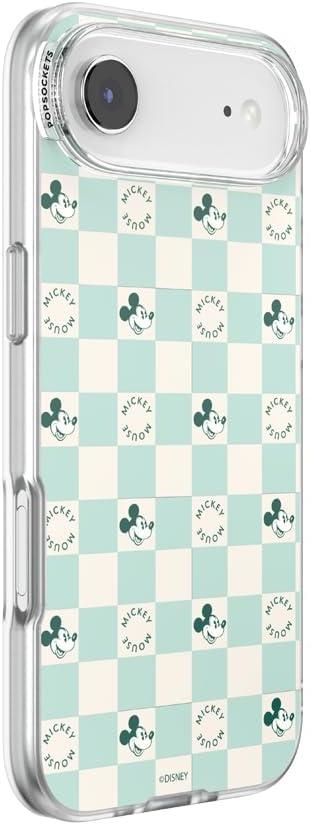 imagePopSockets iPhone 16 Plus Case Compatible with MagSafe Phone Case for iPhone 16 Plus Wireless Charging Compatible Case Only Disney Classics Mod Mickey amp MinnieMickey Classic Check