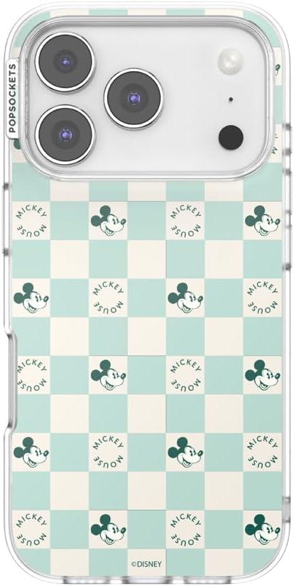 imagePopSockets iPhone 16 Plus Case Compatible with MagSafe Phone Case for iPhone 16 Plus Wireless Charging Compatible Case Only Disney Classics Mod Mickey amp MinnieMickey Classic Check