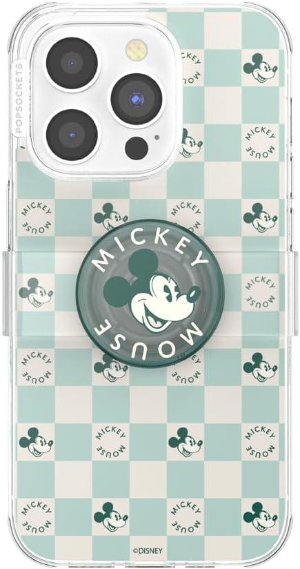 imagePopSockets iPhone 16 Pro Case Compatible with MagSafe Phone Case for iPhone 16 Pro Wireless Charging Compatible Case Only Mickey Polka DotMickey Classic Check