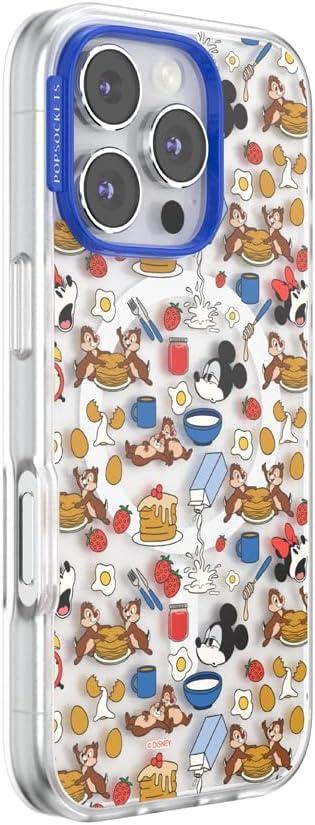 imagePopSockets iPhone 16 Pro Case Compatible with MagSafe Phone Case for iPhone 16 Pro Wireless Charging Compatible Case Only Mickey Polka DotMickeys Breakfast Buffet
