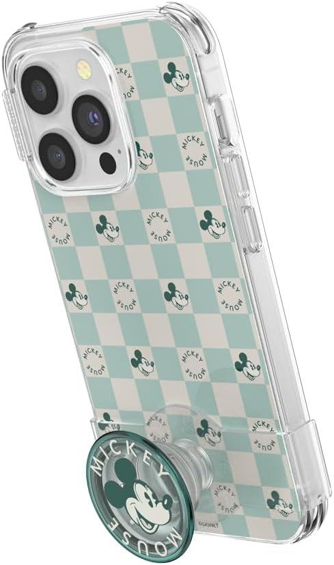 imagePopSockets iPhone 16 Pro Max Case Compatible with MagSafe Phone Case for iPhone 16 Pro Max Wireless Charging Compatible Case Only Mickey Polka DotMickey Classic Check