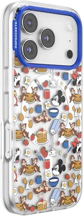 imagePopSockets iPhone 16 Pro Max Case Compatible with MagSafe Phone Case for iPhone 16 Pro Max Wireless Charging Compatible Case Only Mickey Polka DotMickeys Breakfast Buffet