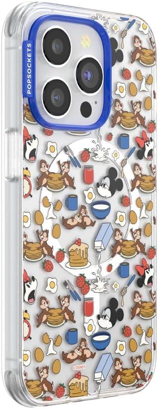 imagePopSockets iPhone 16 Pro Max Case Compatible with MagSafe Phone Case for iPhone 16 Pro Max Wireless Charging Compatible Case Only Mickey Polka DotMickeys Breakfast Buffet