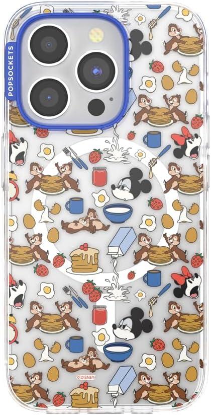 imagePopSockets iPhone 16 Pro Max Case Compatible with MagSafe Phone Case for iPhone 16 Pro Max Wireless Charging Compatible Case Only Mickey Polka DotMickeys Breakfast Buffet