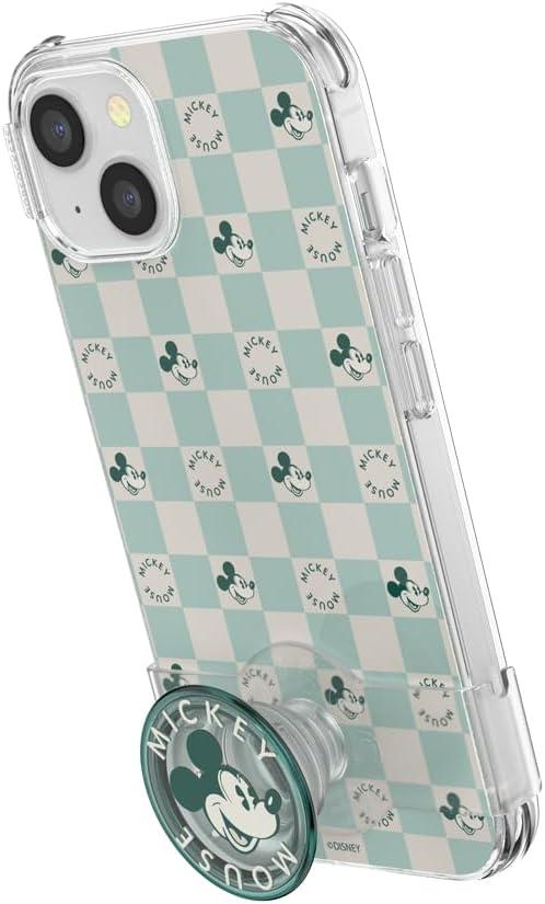 imagePopSockets iPhone 16 Pro Max Case Compatible with MagSafe Phone Case for iPhone 16 Pro Max Wireless Charging Compatible Case Only Mickey Polka DotMickey Classic Check