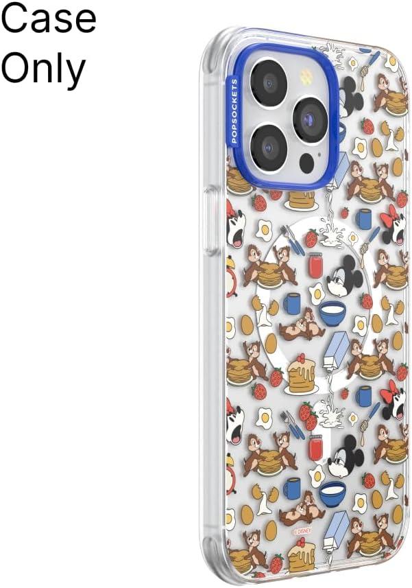 imagePopSockets iPhone 16 Pro Max Case Compatible with MagSafe Phone Case for iPhone 16 Pro Max Wireless Charging Compatible Case Only Mickey Polka DotMickeys Breakfast Buffet