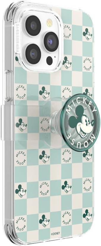 imagePopSockets iPhone 16 Pro Max Case Compatible with MagSafe Phone Case for iPhone 16 Pro Max Wireless Charging Compatible Case Only Mickey Polka DotMickey Classic Check