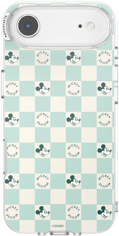 imagePopSockets iPhone 16 Pro Max Case Compatible with MagSafe Phone Case for iPhone 16 Pro Max Wireless Charging Compatible Case Only Mickey Polka DotMickey Classic Check