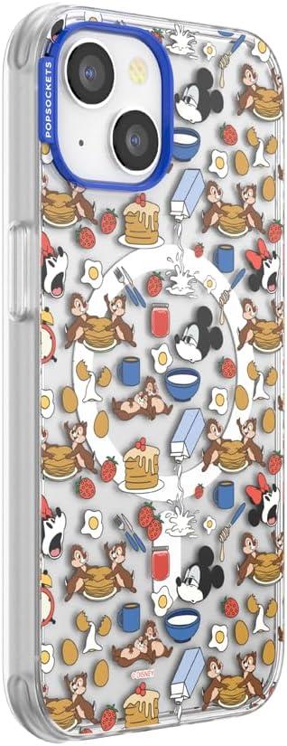 imagePopSockets iPhone 16 Pro Max Case Compatible with MagSafe Phone Case for iPhone 16 Pro Max Wireless Charging Compatible Case Only Mickey Polka DotMickeys Breakfast Buffet