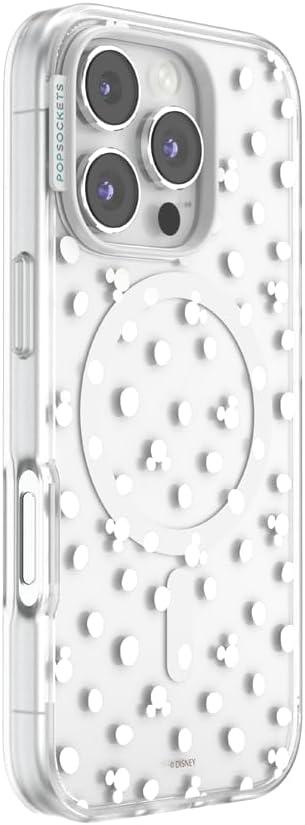 imagePopSockets iPhone 17 Pro Phone Case Compatible with MagSafe for iPhone 17 Pro Wireless Charging Compatible Case Only Mod Mickey amp MinnieMickey Polka Dot