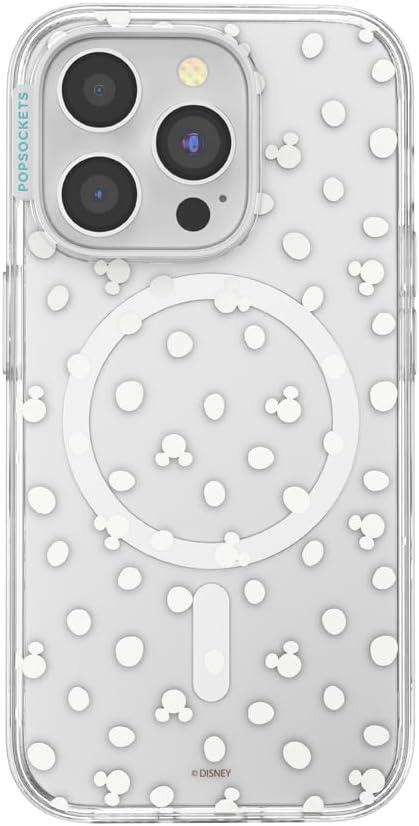 imagePopSockets iPhone 17 Pro Phone Case Compatible with MagSafe for iPhone 17 Pro Wireless Charging Compatible Case Only Mod Mickey amp MinnieMickey Polka Dot