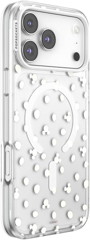 imagePopSockets iPhone 17 Pro Phone Case Compatible with MagSafe for iPhone 17 Pro Wireless Charging Compatible Case Only Mod Mickey amp MinnieMickey Polka Dot