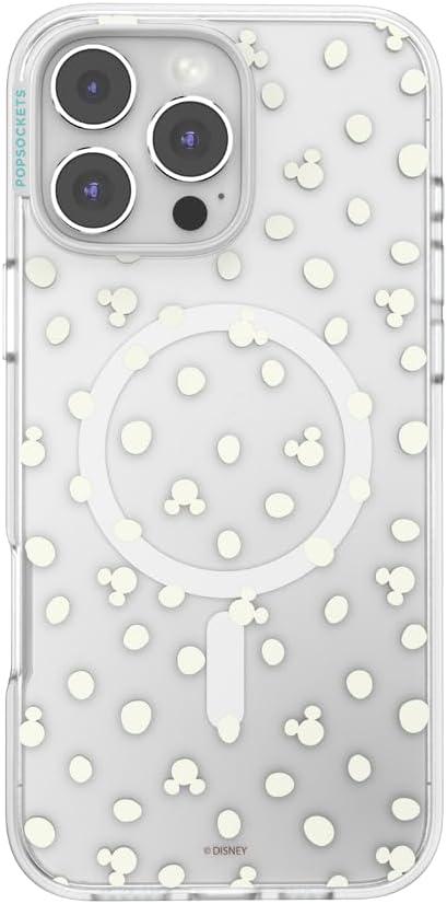 imagePopSockets iPhone 17 Pro Phone Case Compatible with MagSafe for iPhone 17 Pro Wireless Charging Compatible Case Only Mod Mickey amp MinnieMickey Polka Dot