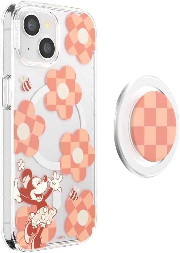 imagePopSockets iPhone 17 Pro Phone Case Compatible with MagSafe for iPhone 17 Pro Wireless Charging Compatible Case Only Mod Mickey amp MinnieMinnie Checker Flower