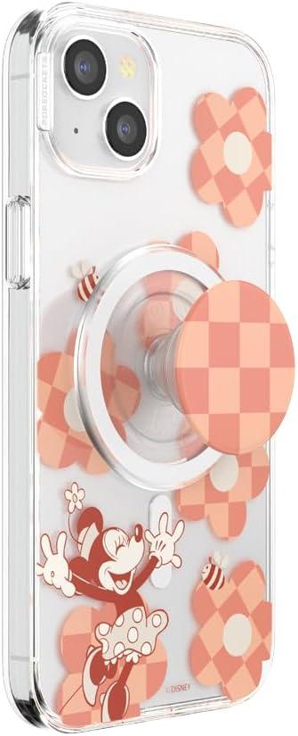 imagePopSockets iPhone 17 Pro Phone Case Compatible with MagSafe for iPhone 17 Pro Wireless Charging Compatible Case Only Mod Mickey amp MinnieMinnie Checker Flower