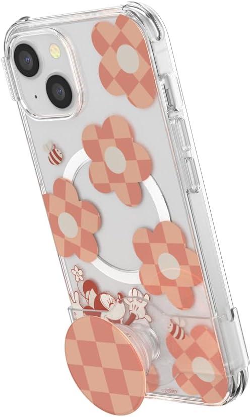 imagePopSockets iPhone 17 Pro Phone Case Compatible with MagSafe for iPhone 17 Pro Wireless Charging Compatible Case Only Mod Mickey amp MinnieMinnie Checker Flower