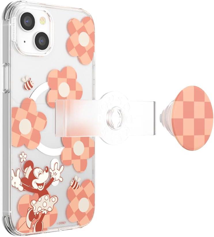 imagePopSockets iPhone 17 Pro Phone Case Compatible with MagSafe for iPhone 17 Pro Wireless Charging Compatible Case Only Mod Mickey amp MinnieMinnie Checker Flower