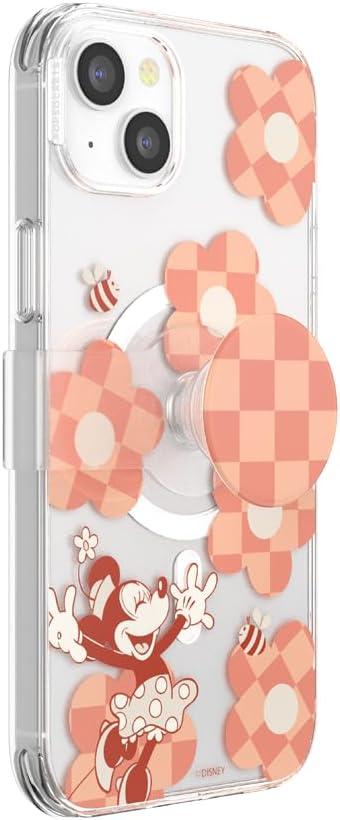 imagePopSockets iPhone 17 Pro Phone Case Compatible with MagSafe for iPhone 17 Pro Wireless Charging Compatible Case Only Mod Mickey amp MinnieMinnie Checker Flower