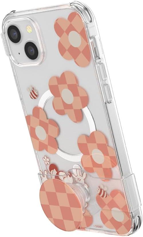 imagePopSockets iPhone 17 Pro Phone Case Compatible with MagSafe for iPhone 17 Pro Wireless Charging Compatible Case Only Mod Mickey amp MinnieMinnie Checker Flower