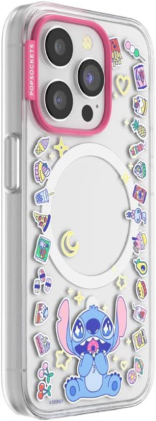 imagePopSockets iPhone 17 Pro Phone Case Compatible with MagSafe for iPhone 17 Pro Wireless Charging Compatible Case Only Mod Mickey amp MinnieStitch Snack Attack