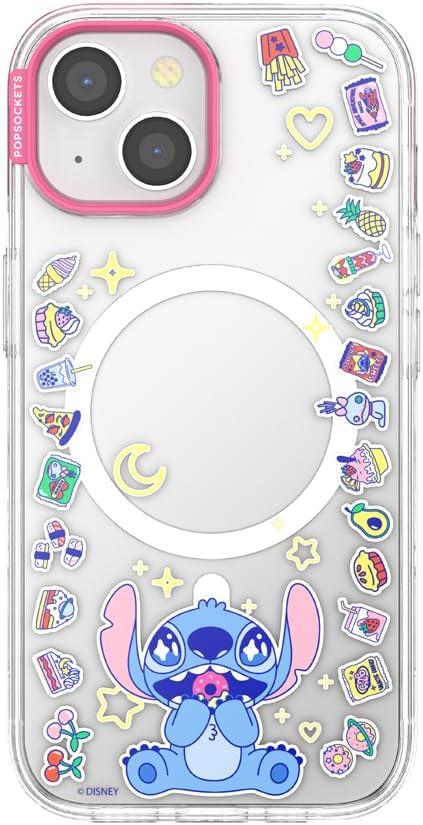 imagePopSockets iPhone 17 Pro Phone Case Compatible with MagSafe for iPhone 17 Pro Wireless Charging Compatible Case Only Mod Mickey amp MinnieStitch Snack Attack