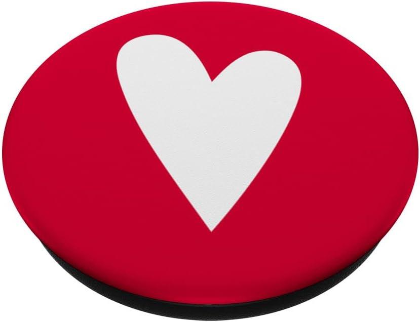imageRed Heart Elegant Simple Love Valentines Day Pop Socket PopSockets PopGrip Swappable Grip for Phones amp Tablets PopSockets MagSafe PopGrip for iPhoneStandard