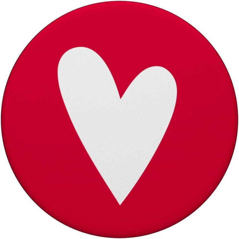 imageRed Heart Elegant Simple Love Valentines Day Pop Socket PopSockets PopGrip Swappable Grip for Phones amp Tablets PopSockets MagSafe PopGrip for iPhoneStandard
