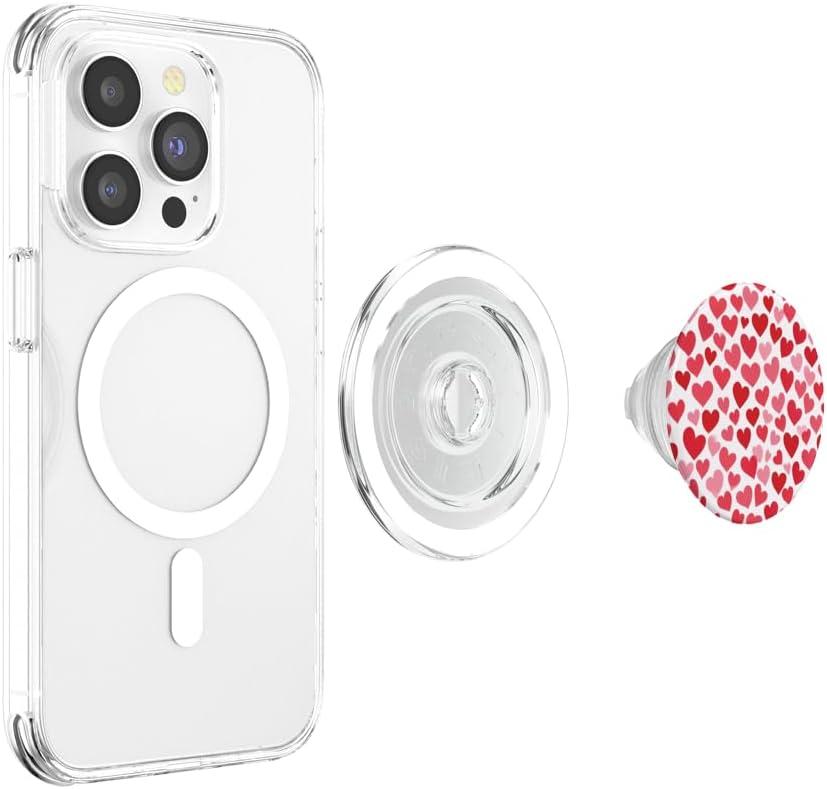 imageRed Hearts PopSockets Adhesive PopGripMagnetic PopGrip