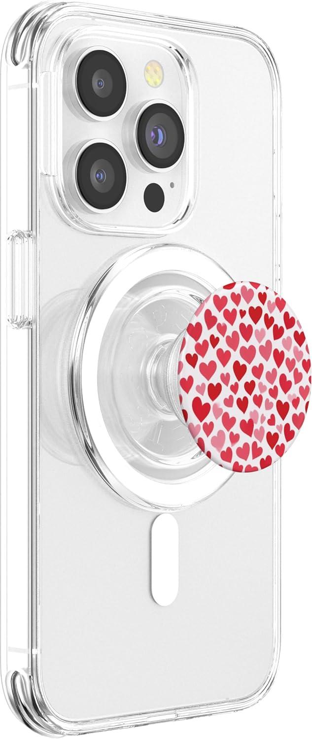 imageRed Hearts PopSockets Adhesive PopGripMagnetic PopGrip
