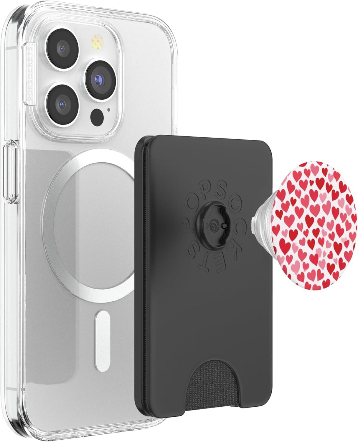imageRed Hearts PopSockets Adhesive PopGripMagnetic PopWallet