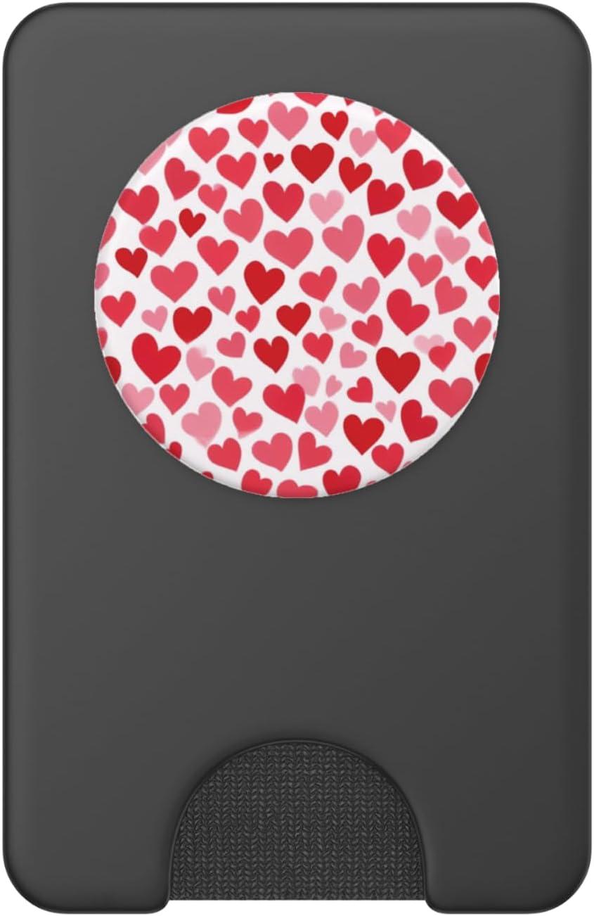 imageRed Hearts PopSockets Adhesive PopGripMagnetic PopWallet