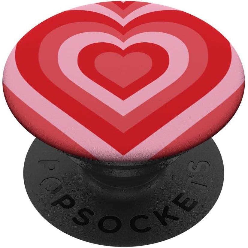imageAesthetic Red Pink Coffee Latte Love Heart Groovy Girly PopSockets Adhesive PopGripAdhesive PopGrip