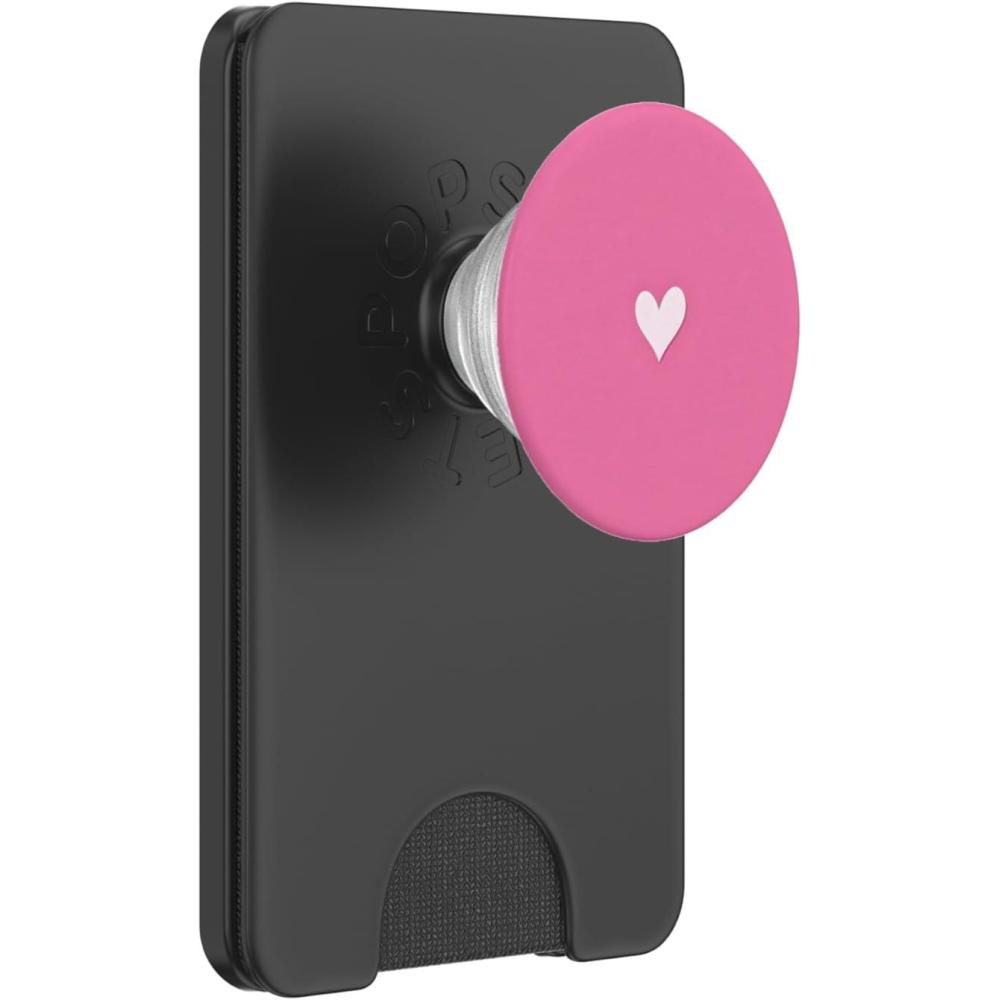 imageCute Heart Love Pink PopSockets Adhesive PopGripMagnetic PopWallet
