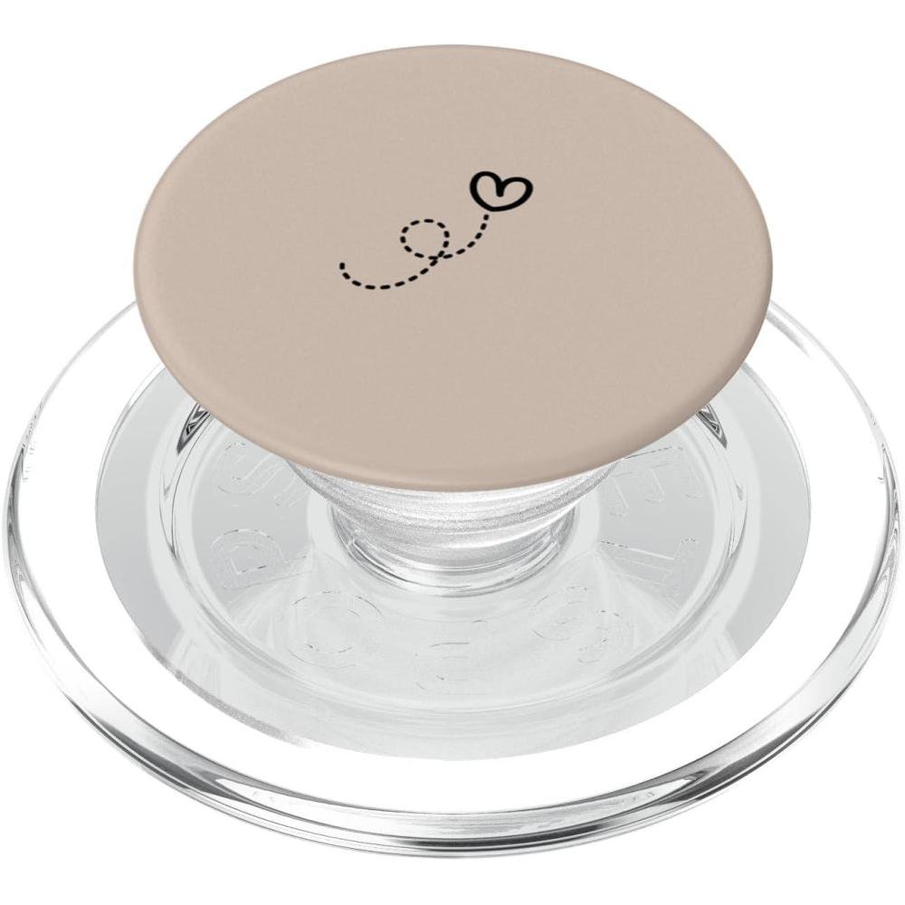 imageHeart Minimalist Doodle Valentines Love Girls PopSockets Adhesive PopGripMagnetic PopGrip