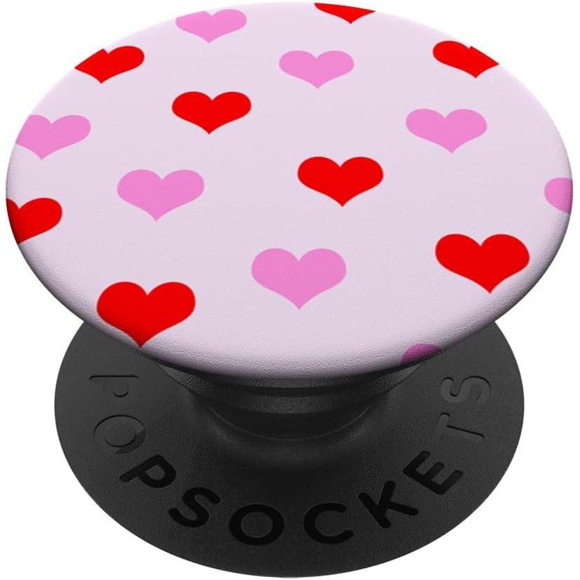 imageHeart Pattern Valentines Day PopSockets Adhesive PopGripAdhesive PopGrip