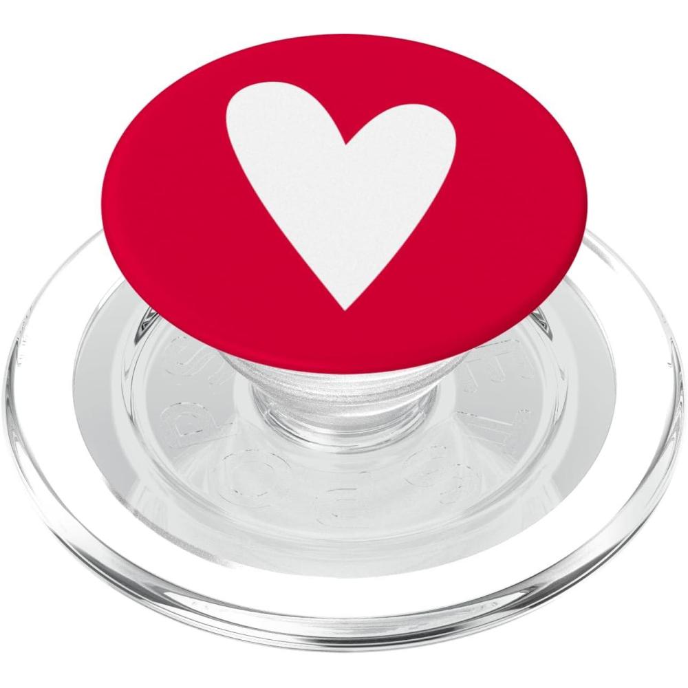 imageRed Heart Elegant Simple Love Valentines Day Pop Socket PopSockets PopGrip Swappable Grip for Phones amp Tablets PopSockets MagSafe PopGrip for iPhoneMagSafe