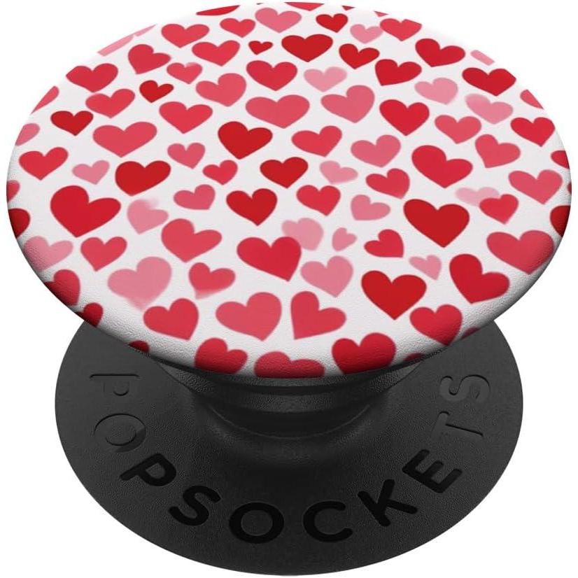 imageRed Hearts PopSockets Adhesive PopGripAdhesive PopGrip